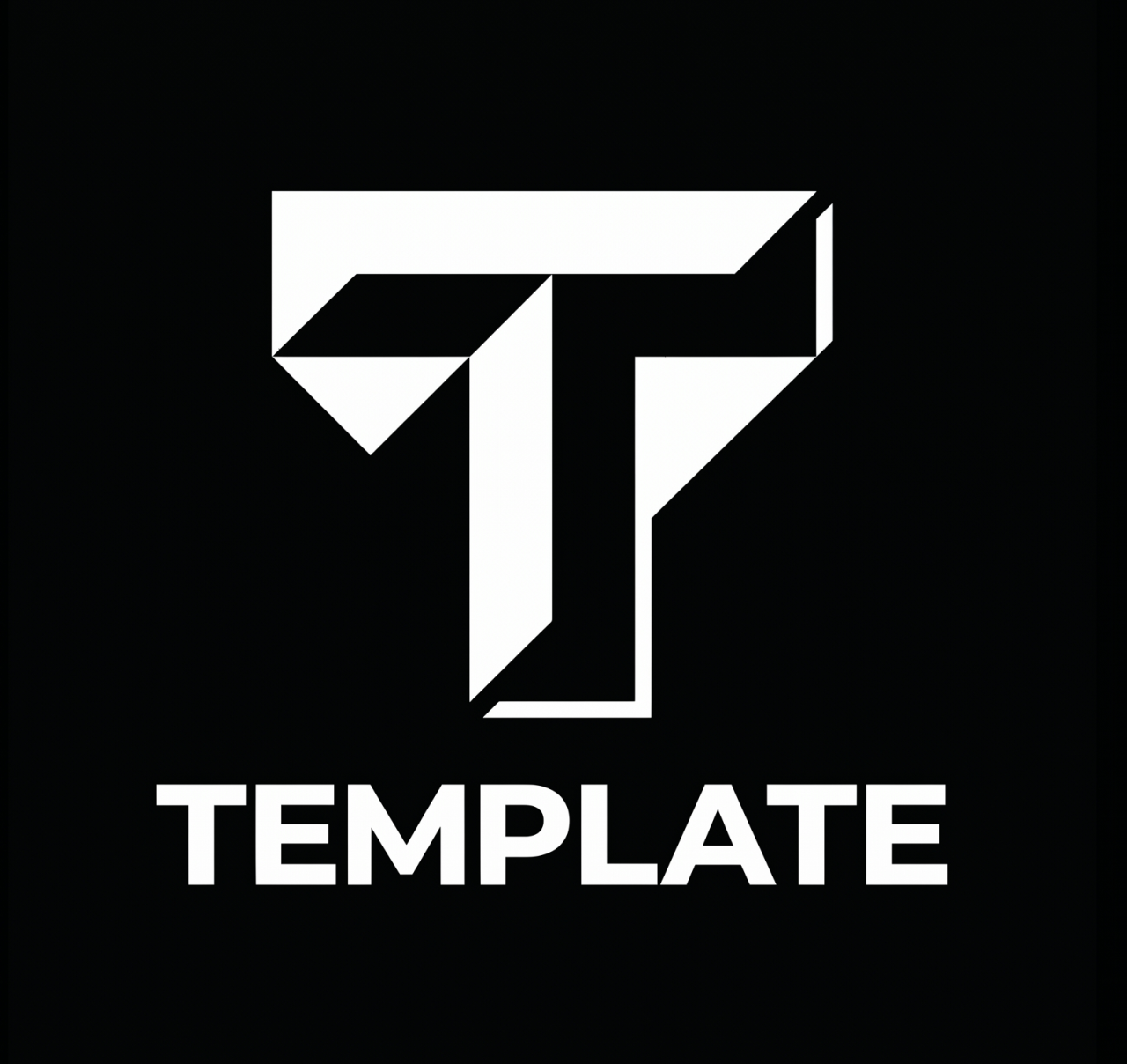 Template 黑白 Logo